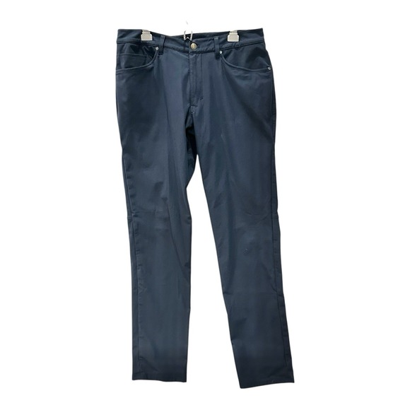 Lululemon ABC Classic-Fit 5 Pocket Pants Men's 33X32 Warpstreme True Navy - Picture 1 of 7
